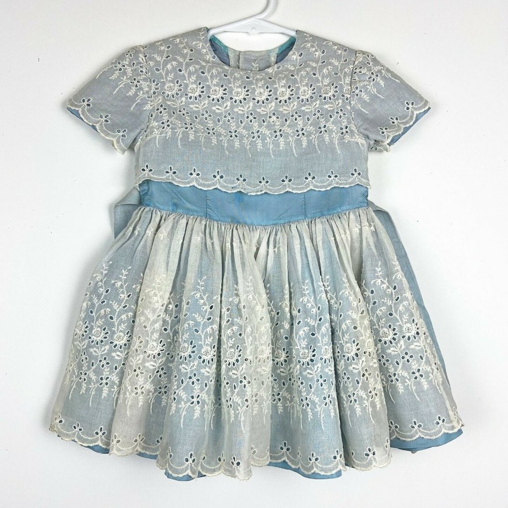Vintage Flower Girl Ensemble Hand Stitched 1960s